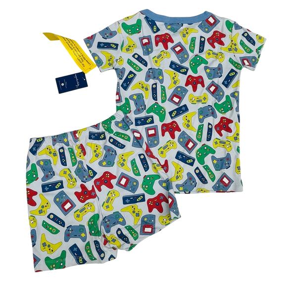 NWT Magnolia Baby Size 3T Blue Gamer Short PJs - Picture 3 of 3